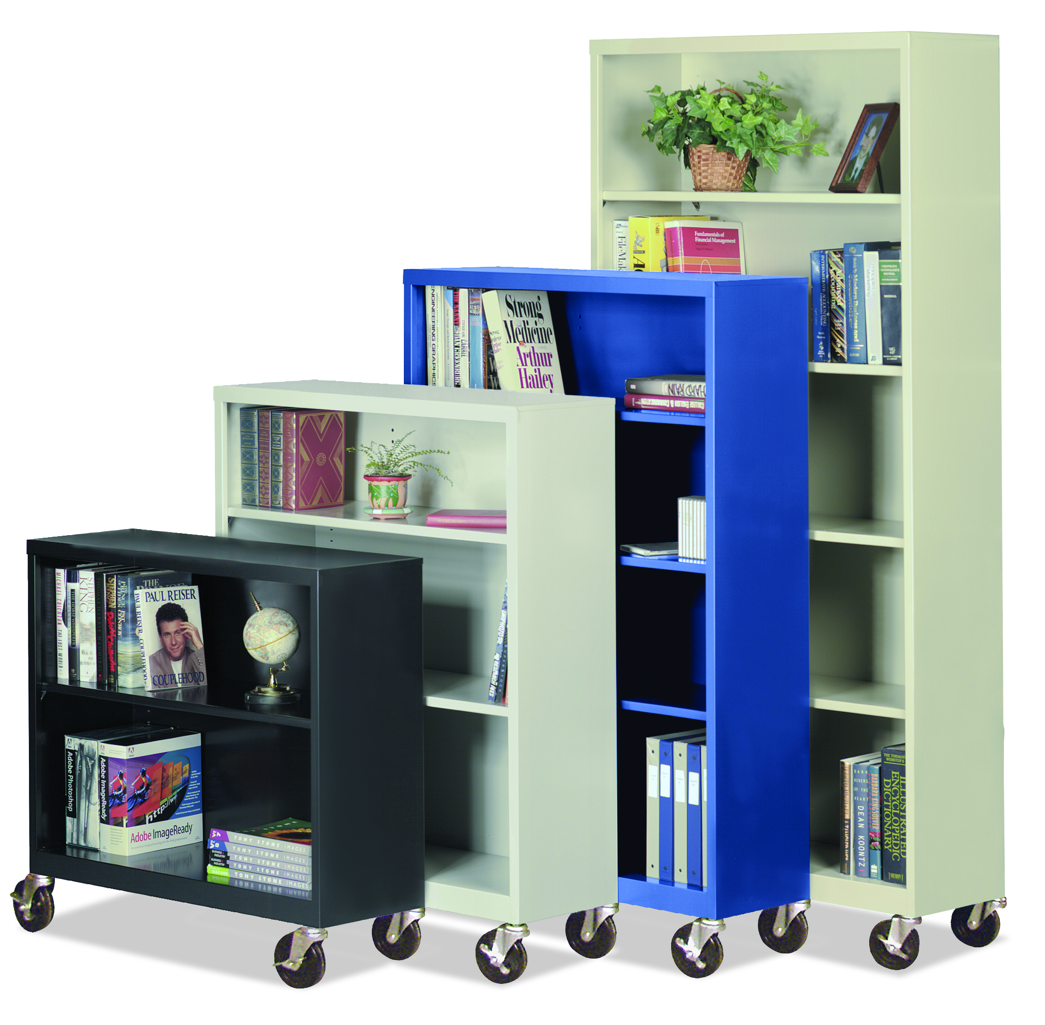 Mobile Steel Bookcases By Office Source - Vision Office Interiors