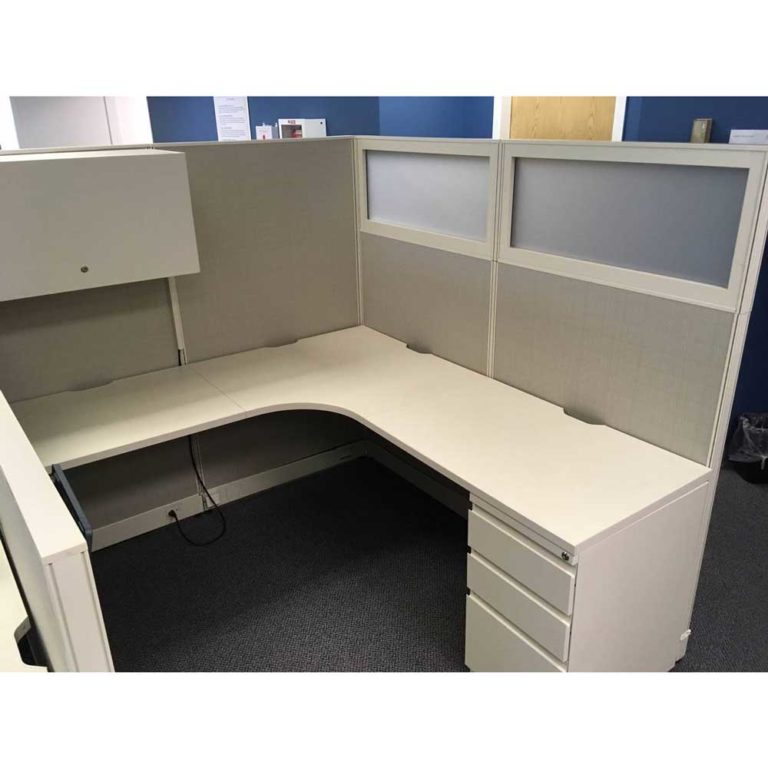 Used Haworth Unigroup Cubicles with Frosted Glass - Vision Office Interiors